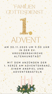 Familiengottesdienst am 1. Advent 