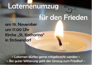 Laternenumzug für den Frieden