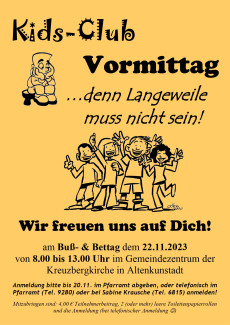 Kids-Club Vormittag