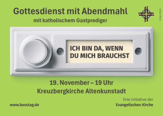 Gottesdienst mit Abendmahl am Buß- und Bettag 