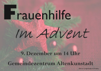 Adventsfeier der Frauenhilfe