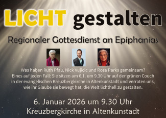 Gottesdienst mit den drei Gemeinden der Ostregion