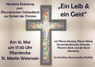 Ökumenischen Gottesdienst zur „Einheit der Christen“