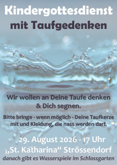 Kindergottesdienst mit Taufgedenken